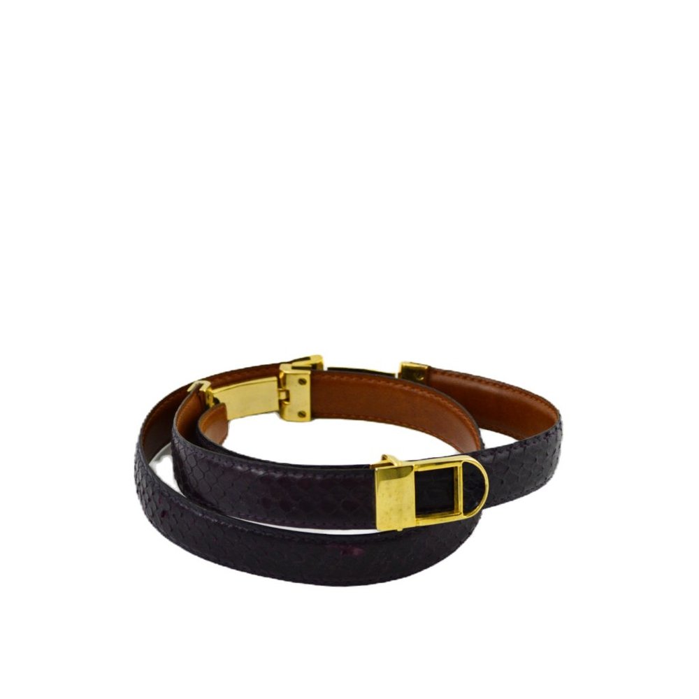 Saks Fifth Avenue Snake Skin Leather Belt #170-509